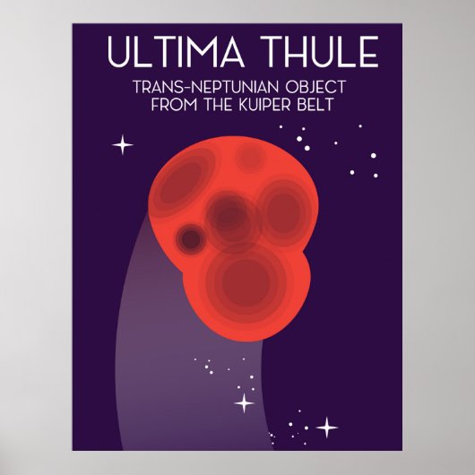 Poster Ultima Thule Ceinture de Keiper art spatial (Devant)