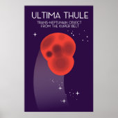 Poster Ultima Thule Keiper Belt art spatial (Devant)