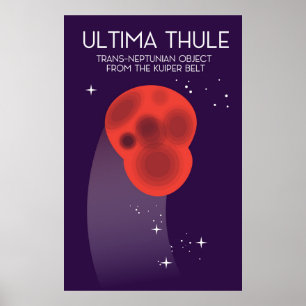 Poster Ultima Thule Keiper Belt art spatial