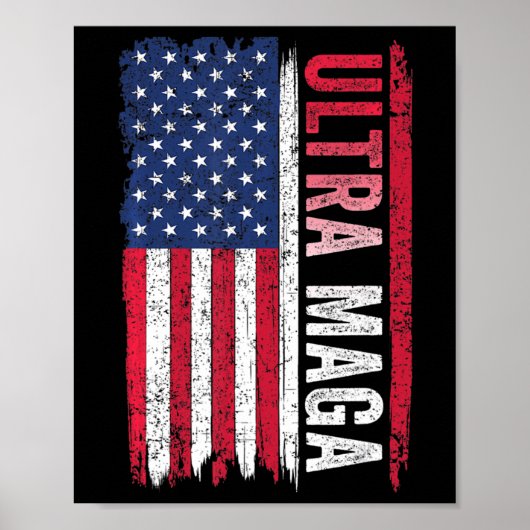 Poster ULTRA MAGA - Programme patriotique du drapeau amér (Devant)