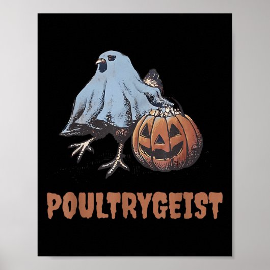 Poster Ultrygeist Halloween poulet fantôme (Devant)