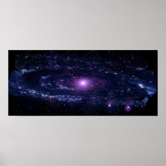 Poster Ulultraviolet violet Andromeda Espace Galaxie (Devant)