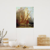 Poster Ulysse Deriding Polyphemus, détail du navire (Cuisine)