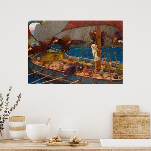 Poster Ulysse et les sirènes (Cuisine)