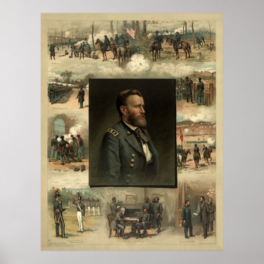 Poster Ulysses Grant, 1885 (Devant)