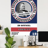 Poster Ulysses S. Grant Histoire présidentielle (Bureau à domicile)