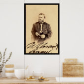 Poster Ulysses S. Grant Signed Card 1862 (Cuisine)