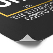 Poster Um L'élément de la confusion T-shirt (Coin)