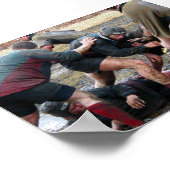 Poster Umass Lowell Rugby Ruck (Coin)