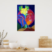 Poster Umbrian rooster (Cuisine)