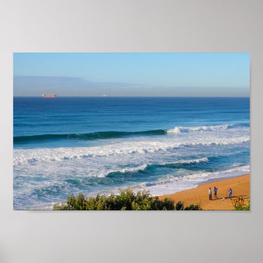 Poster Umhlanga Greater Durban Ocean Beach Afrique du Sud (Devant)