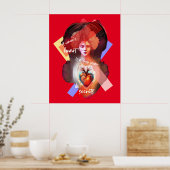 Poster Un accent du coeur féminin (Cuisine)