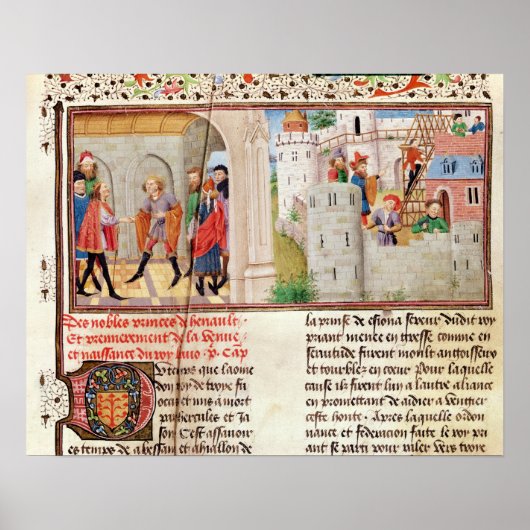 Poster Un accord et la construction d'un château (Devant)