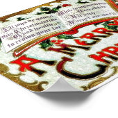 Poster Un accueil de noël avec des mots bibliques (Coin)