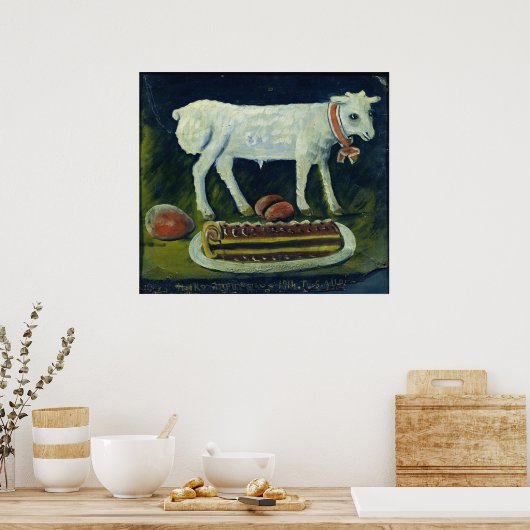 Poster Un agneau pascal, 1914 (Cuisine)