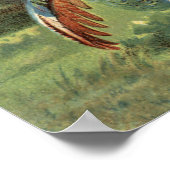 Poster Un aigle attaque une Turquie (Coin)
