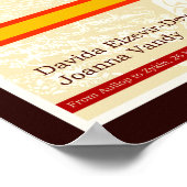 Poster Un Alphabet Asémique Orné sous forme de Monstrose (Coin)