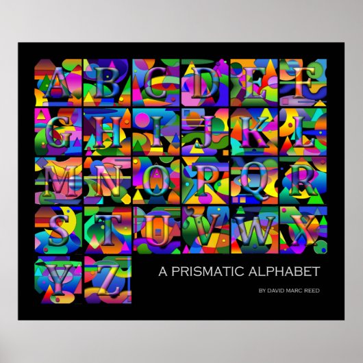 Poster Un Alphabet Prismatique (Devant)
