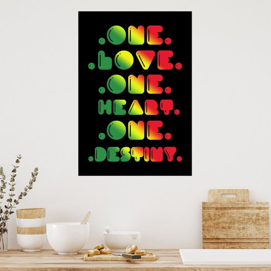 POSTER UN AMOUR, UN COEUR, UN DESTIN (Cuisine)