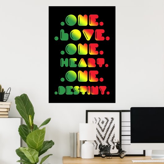 POSTER UN AMOUR, UN COEUR, UN DESTIN (Bureau à domicile)