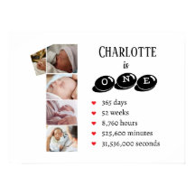 Un an de bébé photo Collage de la pépinière murale