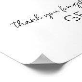 Poster Un an ensemble Anniversaire Mariage 5 Photo (Coin)