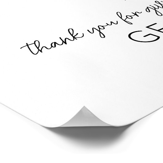 Poster Un an ensemble Anniversaire Mariage 5 Photo (Coin)