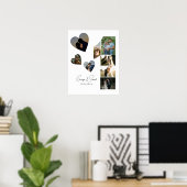 Poster Un an ensemble Anniversaire Mariage 5 Photo (Bureau à domicile)