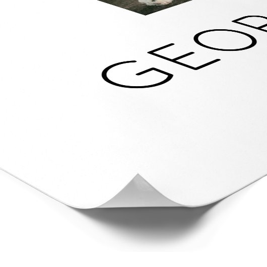 Poster Un an ensemble Anniversaire Mariage 5 Photo (Coin)