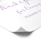 Poster Un an Flutted Butterfly Anniversaire Merci (Coin)