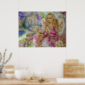 Poster Un ange de prière. (Cuisine)