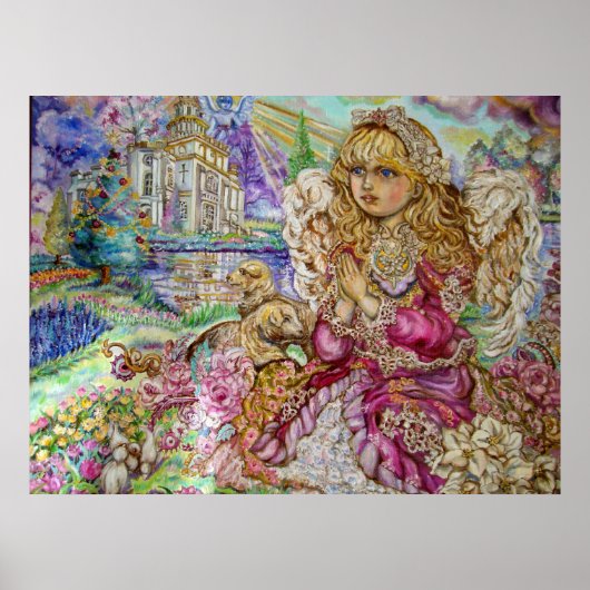 Poster Un ange de prière. (Devant)