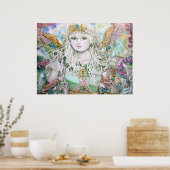 Poster Un ange émeraude. (Cuisine)