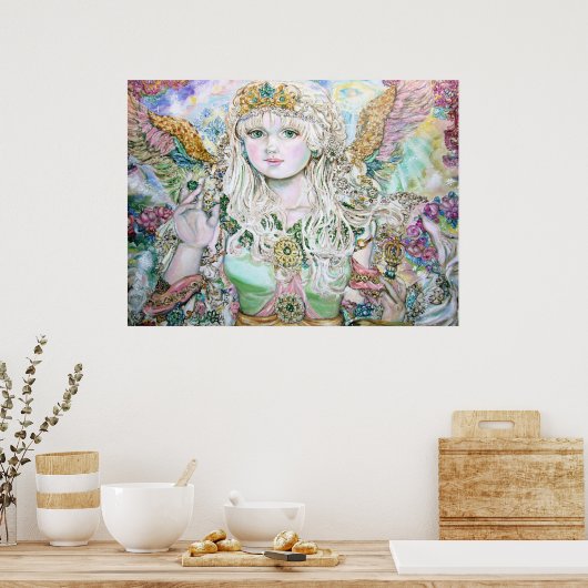Poster Un ange émeraude. (Cuisine)