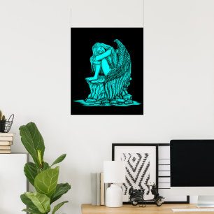 Poster Un ange endormi sur la pierre