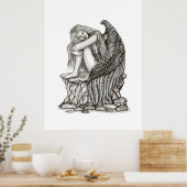 Poster Un ange endormi sur la pierre (Cuisine)