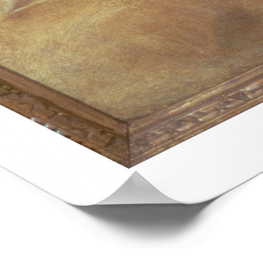 Poster Un ange tenant une flacon en verre (Coin)