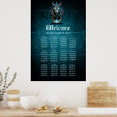 Poster Un animal bleu féroce, une créature majestueuse (Cuisine)