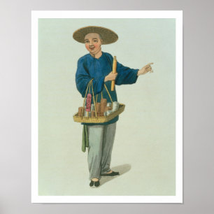 Poster Un apothecaire, assiette 26 de 'Le costume de Chin