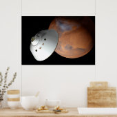 Poster Un Appareil Spatial Encaissé D'Aérocoque En Approc (Cuisine)