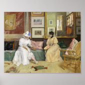 Poster Un appel convivial | William Merritt Chase (Devant)