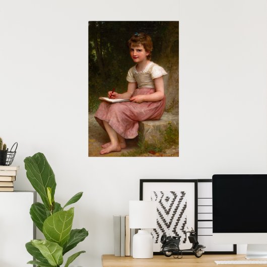 Poster Un appel de William Adolphe Bouguereau (Bureau à domicile)