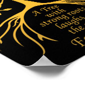 Poster Un arbre aux racines fortes Adoption des soins (Coin)