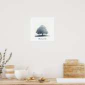 Poster Un arbre dans le brouillard (Cuisine)