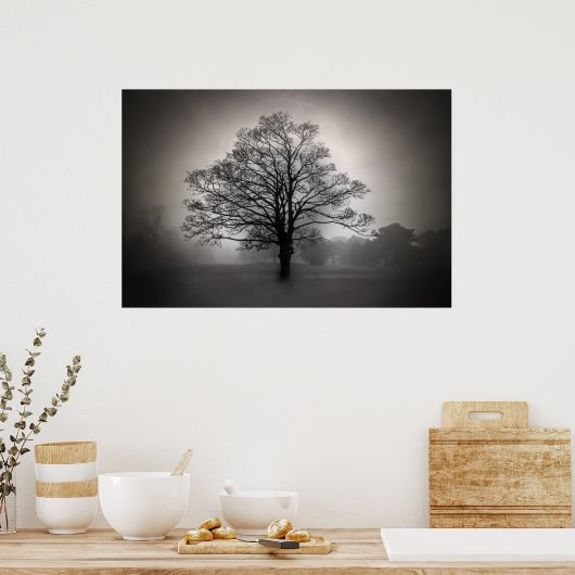 Poster Un arbre dans le brouillard (Cuisine)