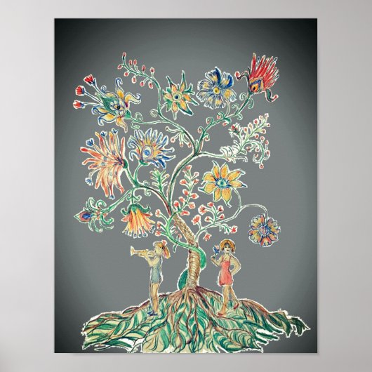Poster Un arbre de vie moderne (Devant)