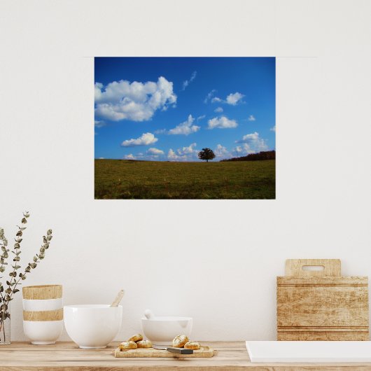 Poster Un arbre solitaire (Cuisine)