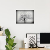 Poster Un arbre solitaire dans la prairie ND (Bureau à domicile)
