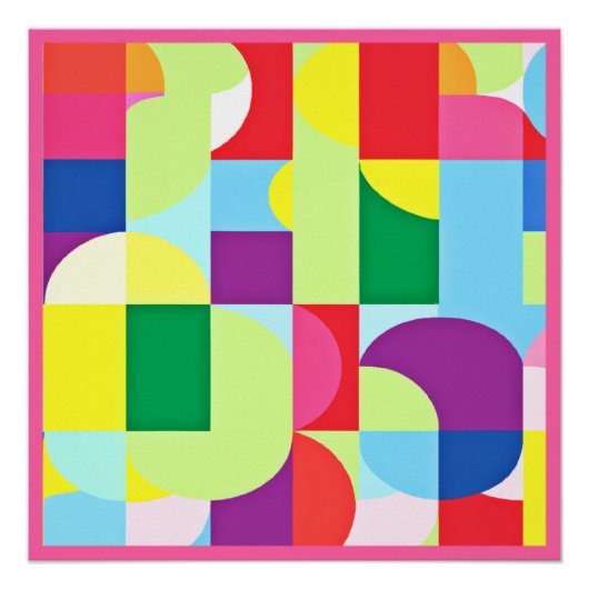 Poster Un Art Motif dynamique (Devant)