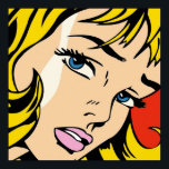 Poster Un art pop vectorisé et retravaillé de Roy Lichten<br><div class="desc">Un pop art vectorisé et retravaillé de Roy Lichtenstein Poster Anime Cartoon Comic Fiction Manga</div>